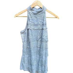 Maurices Lace Halter Top Sz. Medium New with Tags Lined Back Blouse